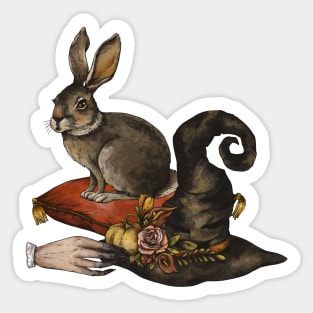 Rabbit and magic Sticker